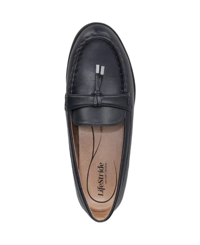 Lifestride Women's Malta 3 Round Toe Slip On Tassel Loafers In Blue