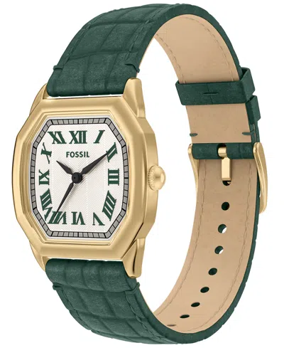 Fossil Women's Harlow Cream Dial Watch In Green