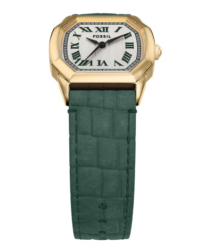 Fossil Women's Harlow Cream Dial Watch In Green