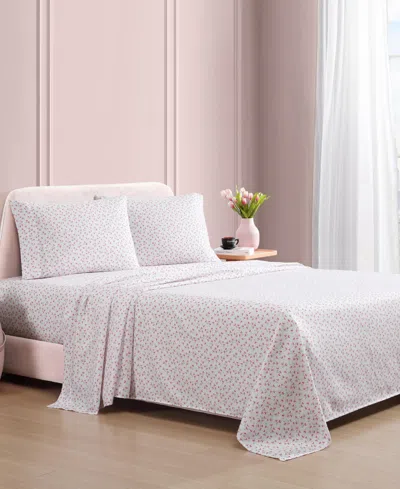 Betsey Johnson Silky Microfiber Printed 3-pc. Sheet Set, Twin In Multi