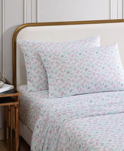 Betsey Johnson Silky Microfiber Printed 4-pc. Sheet Set, King In Multi