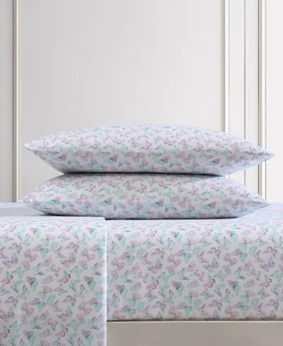 Betsey Johnson Silky Microfiber Printed 4-pc. Sheet Set, King In Multi