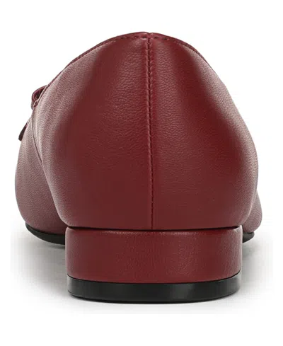 Lifestride Women's Claudine Square Toe Block Heel Ballerina Flats In Red