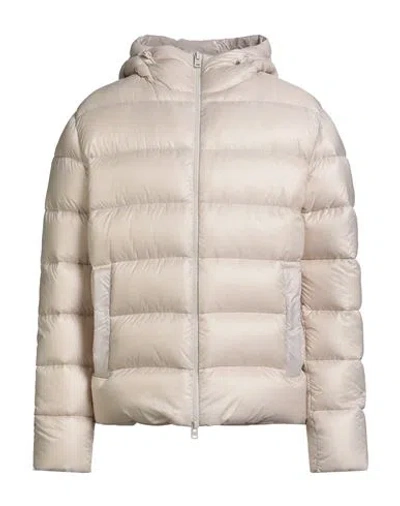 Herno Globe Man Puffer Beige Size 44 Polyamide In Multi