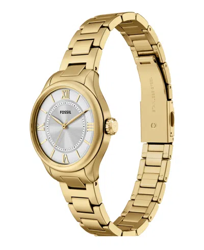 Fossil Women's Gilmore Silver Dial Watch In Gold