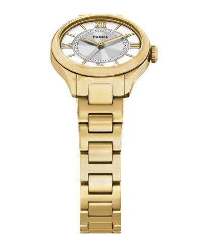 Fossil Women's Gilmore Silver Dial Watch In Gold