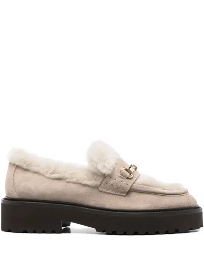 Doucal's Woman Loafers Beige Size 6 Calfskin In Neutral