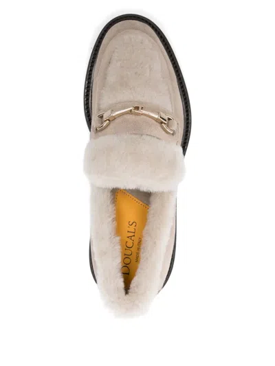 Doucal's Woman Loafers Beige Size 6 Calfskin In Neutral