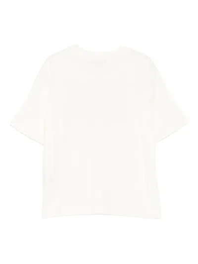 Msgm Beaded-embellished T-shirt In White