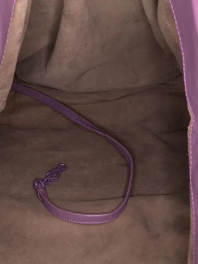 Pre-owned Bottega Veneta 2012-2025 Vitello Mosaico Laque Tote Bag In Purple