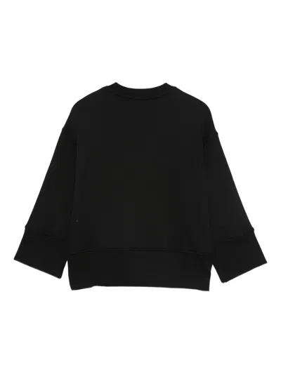 Msgm Beaded-embellished Sweatshirt In Black