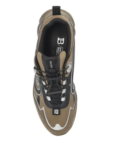 Balmain 'cosmic Dust' Sneakers In Green