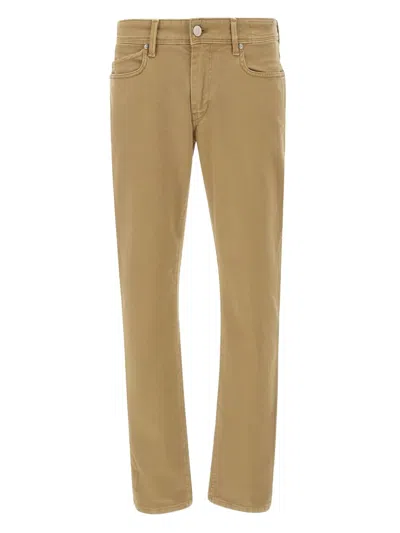 五口袋合身牛仔裤