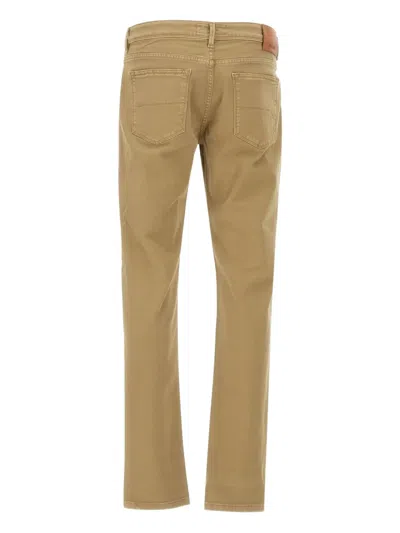 五口袋合身牛仔裤