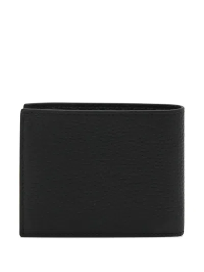 Montblanc Textured Bi-fold Wallets Design Stylish In Black