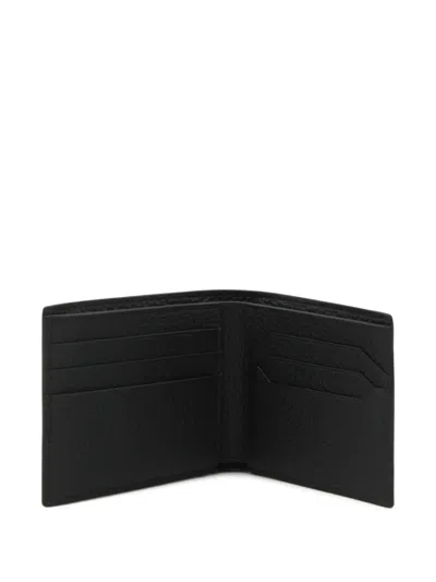 Montblanc Textured Bi-fold Wallets Design Stylish In Black