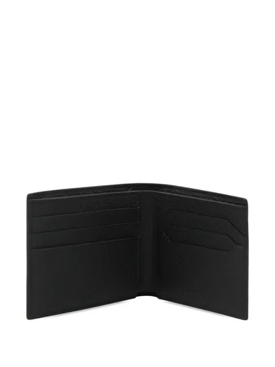 Montblanc Textured Bi-fold Wallets Design Stylish In Black