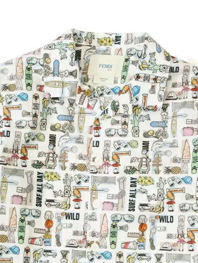 Fendi Short-sleeve Print Shirt In Multi