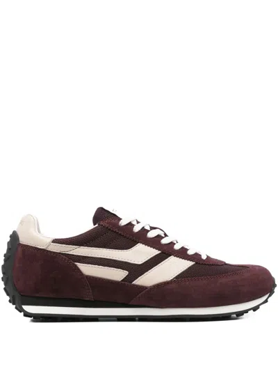 Tom Ford Mesh And Leather-trimmed Suede Sneakers In Brown