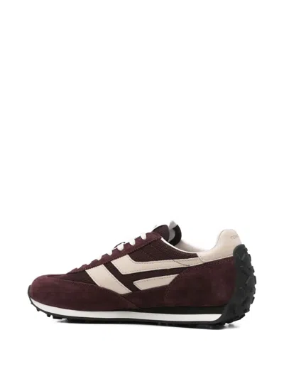 Tom Ford Mesh And Leather-trimmed Suede Sneakers In Brown