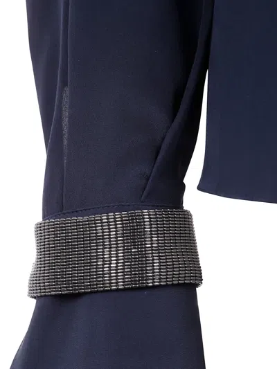 Brunello Cucinelli Turtle Neck Blouse In Blue