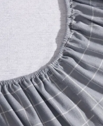 Eddie Bauer Printed Cotton Flannel 3-pc. Sheet Set, Twin In Gray