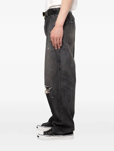 Kamiya Distressed Jeans In Black