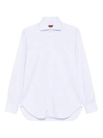 Barba Napoli Cotton Shirt In White