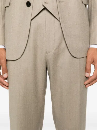 Fursac Wool Trousers In Neutral