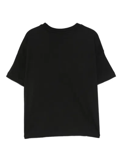 Msgm Beaded-embellished T-shirt In Black