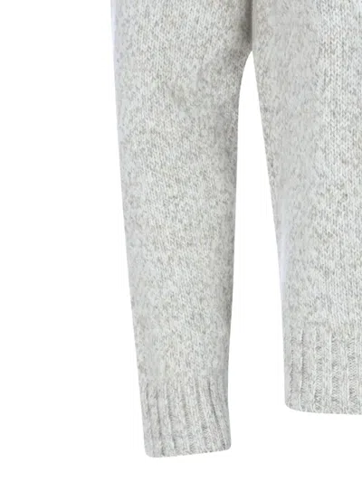 Eleventy Argyle Pattern Crewneck Sweater In Gray