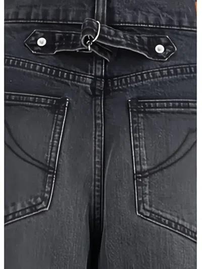 Kenzo Modern Straight Cut Denim Trousers In Gray