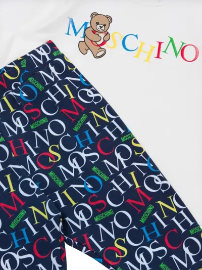 Moschino Logo-print Top And Leggings Set In Multi