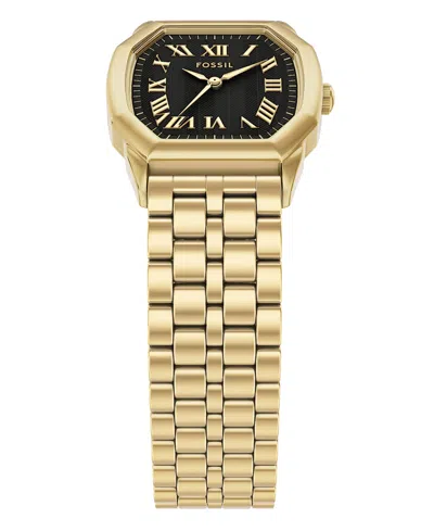 Fossil Women's Harlow Black Dial Watch In Gold