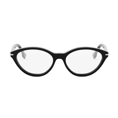 Fendi Geometric Flat Mirror In Black