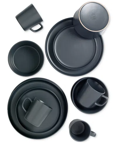 Lorren Home Trends Grey 16-pc. Dinnerware Set, Service For 4 In Gray