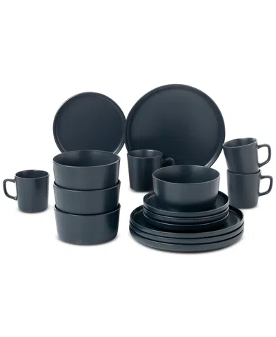 Lorren Home Trends Grey 16-pc. Dinnerware Set, Service For 4 In Gray