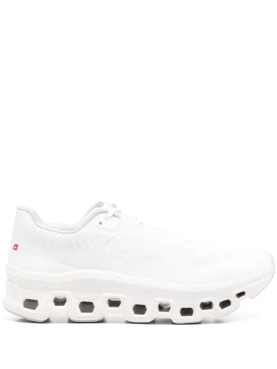 On Void Mesh Almd Toe Rubber Sole Sneakers In White