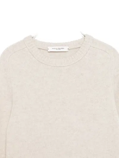 Paolo Pecora Wool Sweater In White