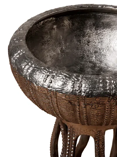 Cu I Seeyou Beaded-tentacles Octopus Ice Bucket In Silver