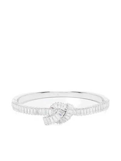 Swarovski Matrix Bangle Bracelet In White