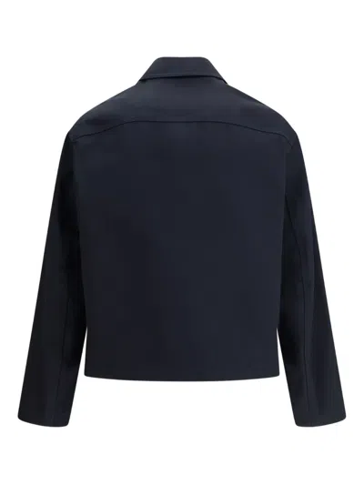 Gucci Cotton Canvas Overshirt In Blue