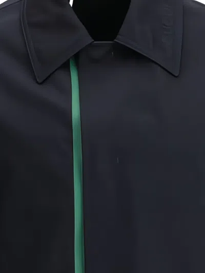 Gucci Cotton Canvas Overshirt In Blue