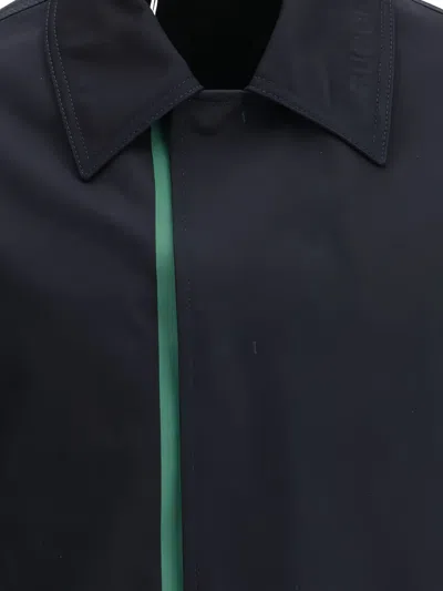 Gucci Cotton Canvas Overshirt In Blue