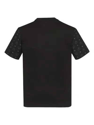Mcm Monogram-pattern T-shirt In Black