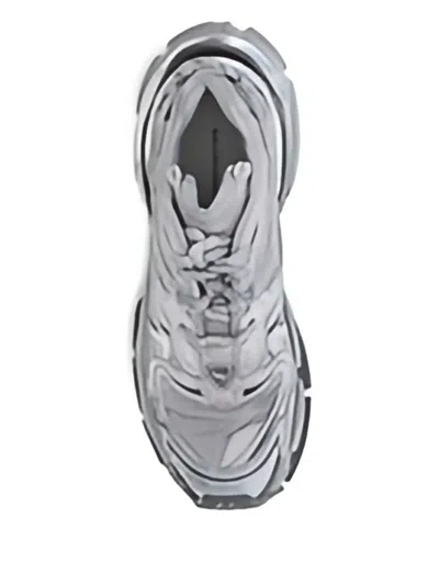 Balenciaga Runner 2.0 Sneakers Grey Silver In Animal Print