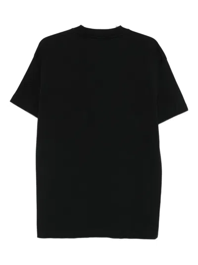 Flâneur Logo-print T-shirt In Black