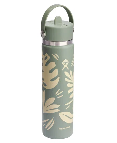 Hydro Flask 24 oz Wide Mouth With Flex Straw Cap In Gray