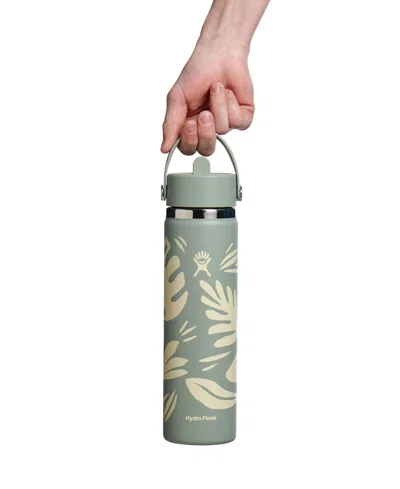 Hydro Flask 24 oz Wide Mouth With Flex Straw Cap In Gray