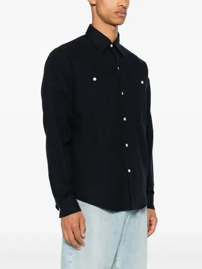 Fursac Cotton Shirt In Blue
